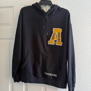 Eighty Eight Men’s Anti Social Hoodie Sweater, Black, Large